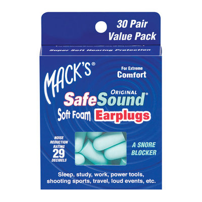 Mack's Safesound Original Soft Foam Earplugs