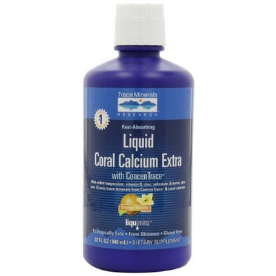 Trace Minerals Research Liqumins Dietary Supplement, Liquid Coral Calcium Extra, 32 fl oz