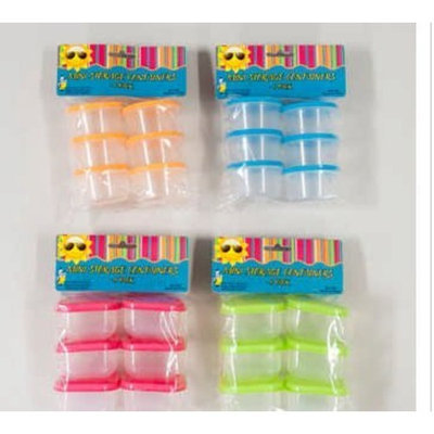 Regent Products 1 Pack of 6 Mini Baby Food Storage Containers Colors of Covers May Vary G41195s Vary