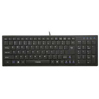 I-Rocks KR-6421-BK - Wired Slim Keyboard - Black