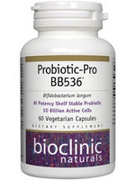 Bioclinic Naturals - Probiotic-Pro BB536 - 60 Vegetarian Capsules