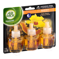 Air Wick National Park Limited Edition Scented Oil Refills Exotic Papaya & Hibiscus Flower - 3 CT