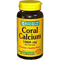 Coral Calcium 60 Caps, 1000 Mg - Good'n Natural