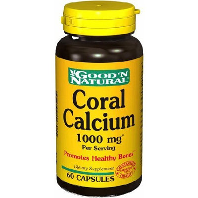 Coral Calcium 60 Caps, 1000 Mg - Good'n Natural