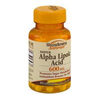 Sundown Naturals Dietary Supplement Super Alpha Lipoic Acid 600mg - 60 CT