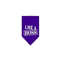 Ahi Like a Boss Screen Print Bandana Purple Small