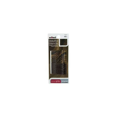 Scunci 3742303A048 48 Count Beautiful Blends Brown And Black Bobby Pins - Pack of 3