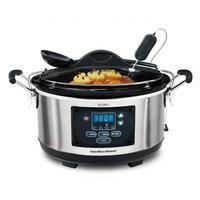 Hamilton Beach 6-Quart Portable Set 'n Forget Probe Slow Cooker, 33967