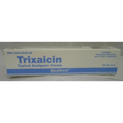 QUALITEST PHARMACEUTICALS TRIXAICIN .025% CREAM ***QLT Size: 60 GM