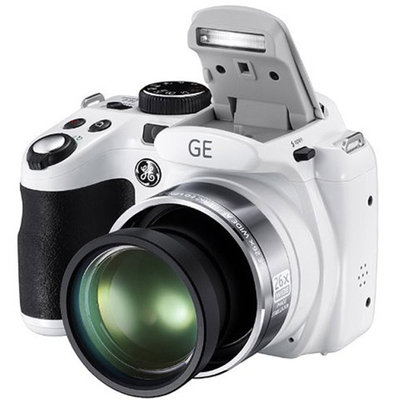 GE Refurbished White X600-WH Digital Camera with 14.4 Megapixels and 26x Optical Zoom