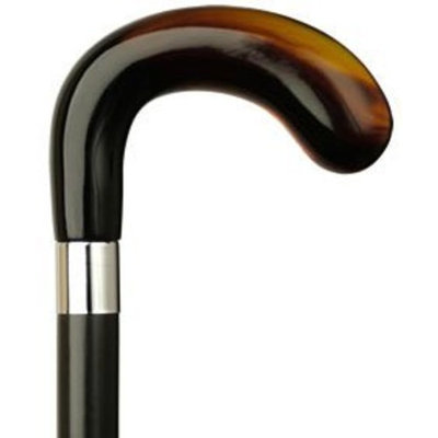 Harvy Men Golf Cane Black Maple Shaft, Shell Handle -Affordable Gift! Item #HAR-9120539