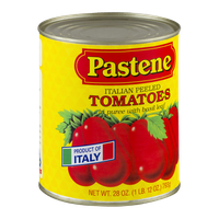 Pastene Italian Peeled Tomatoes in Puree with Basil Leaf