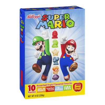 Kellogg's Super Mario Assorted Fruit Flavored Snacks - 10 CT