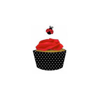 Creative Converting Ladybug Fancy Cupcake Wrappers With Picks