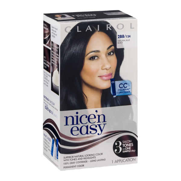 Clairol Nice 'N Easy Permanent Color 2BB/124 Natural Blue Black