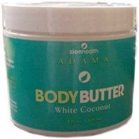 Adama Body Butter White Coconut Zion Health 4 fl oz Cream