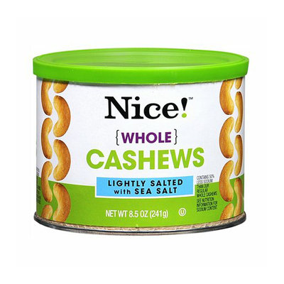Nice! Whole Cashews Lightly Salted with Sea Salt