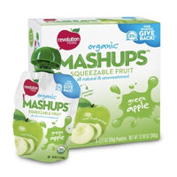 Revolution Foods Organic Mashups Squeezable Fruit, Green Apple, 3.17 Oz, 4-Count Mashups (Pack of 4)
