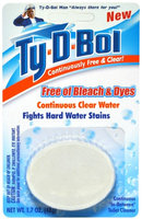 Ty-d-bol 1.7 oz. Toilet Bowl Cleaner Tablet Free and Clear