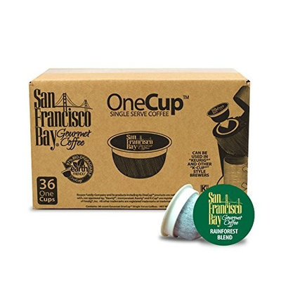 San Francisco Bay Coffee San Francisco Bay OneCup, Organic Rainforest Blend, 36 Single Serve Coffees