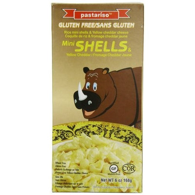 Pastariso Rice Mini Shells and Yellow Cheese (Rhino), 6-Ounce (Pack of 6)