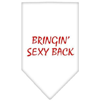 Ahi Bringin Sexy Back Screen Print Bandana White Small