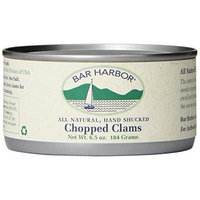 Bar Harbor All Natural Chopped Clams, 6.5-Ounce Cans (Pack of 12)