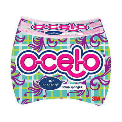 3M O-Cel-O No-Scratch Scrub Sponge - 3-pk.