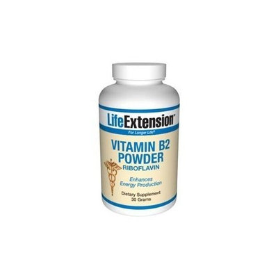 Life Extension, VITAMIN B2 30 GRAMS POWDER