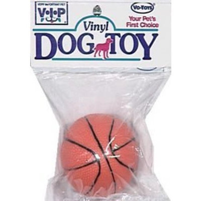 Votoys Vo-Toys Vinyl Basketball Dog Toy