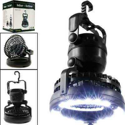 Happy Camper 2 in 1 Tent LED Camping Ceiling Fan
