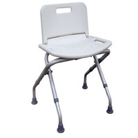 Drive Medical Folding Bath Bench with Back with Adjustable Legs