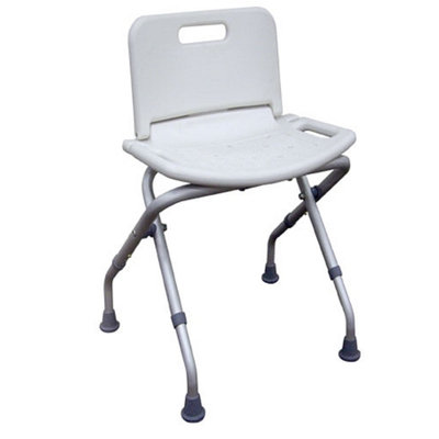 Drive Medical Folding Bath Bench with Back with Adjustable Legs