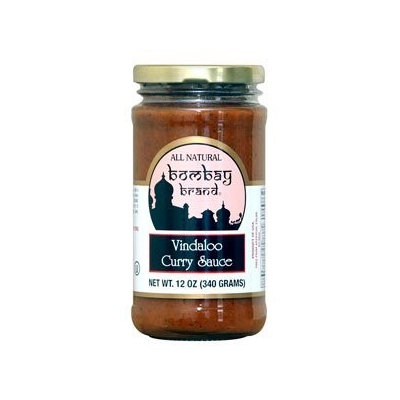 Bombay Brand 312 Vindaloo Curry Sauce Case of 6 - 12oz. Jars