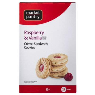 market pantry Market Pantry Raspberry & Vanilla Crème Sandwich Cookies - 11.6 oz.
