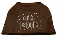 Ahi Cutie Patootie Rhinestone Shirts Brown XXXL (20)