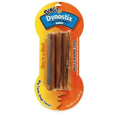Dingo Dynostix Beefy Rawhide Treats, 3-Count (23850)