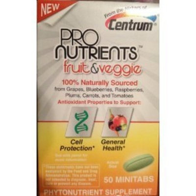 Centrum Pronutrients Fruit & Veggie, 50 Minitabs (Pack of 2)