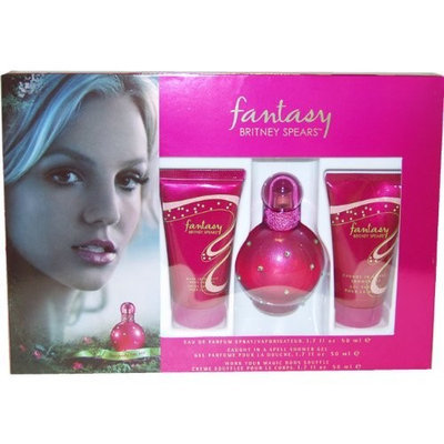 Fantasy by Britney Spears for Women - 3 Pc Gift Set 1oz EDP Spray, 1.7oz Body Souffle, 1.7oz Shower Gel