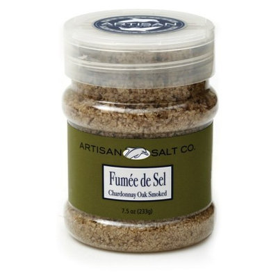 Artisan Salt Co. Fumee De Sel Chardonnay Oak Smoked Sea Salt, 7.5 Ounce Jar