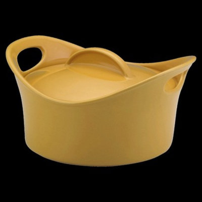 Rachael Ray Round Casserole with Lid - Yellow (2.75 Qt)