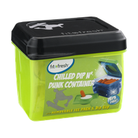 Fit & Fresh Chilled Dip N' Dunk Container with Removable Ice Pack & Dip Cup