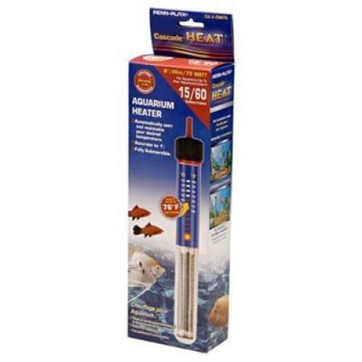 Cascade Submersible Aquarium Heater: 75 Watt - 8