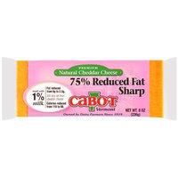 Cabot Vermont: Premium Natural 75% Reduced Fat Sharp Cheddar Cheese, 8 Oz