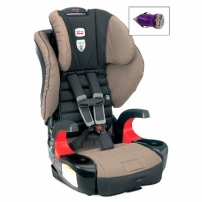 Britax Frontier 90 Booster Car Seat and FREE Mini Auto USB Adapter, Desert Palm, 1 ea