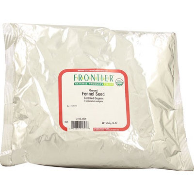 Frontier Natural Products Organic Ground Fennel Seed Powder 1 lb
