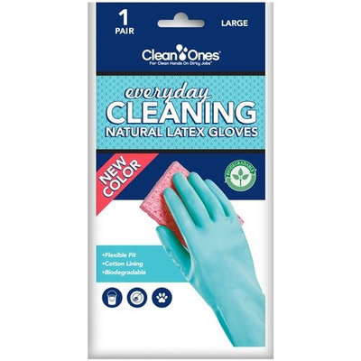 Clean Ones Natural Latex Gloves, Large
