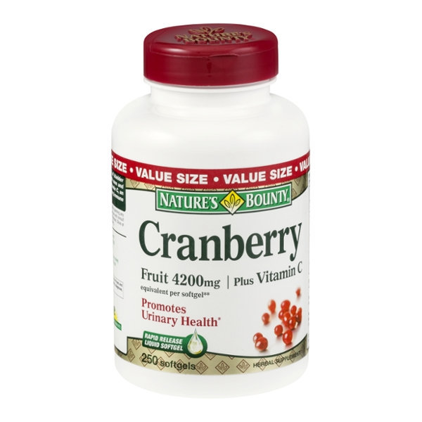 Nature's Bounty Cranberry 4200mg Plus Vitamin C Herbal Supplement