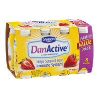 Dannon DanActive Strawberry Probiotic Dairy Drink - 8 CT