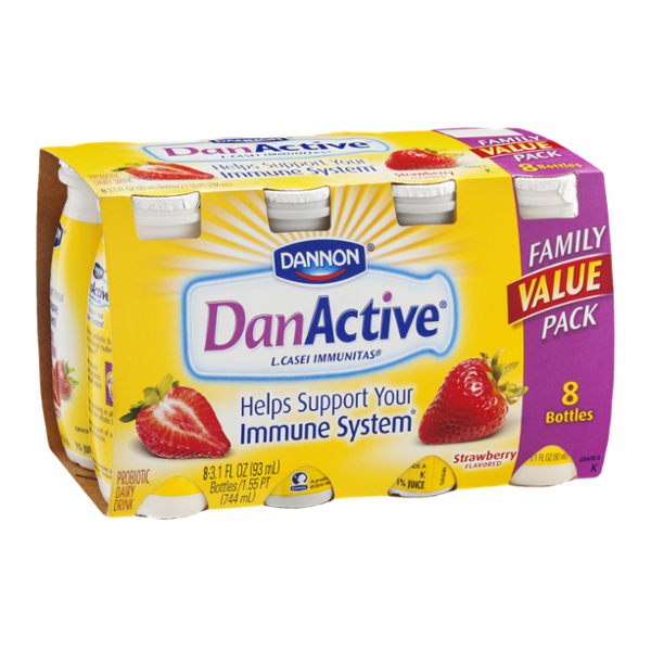 Dannon DanActive Strawberry Probiotic Dairy Drink 8 CT Reviews 2019